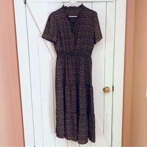 Boho Maxi Dress Flowy Feminine Cottagecore Summer Fall Size Large